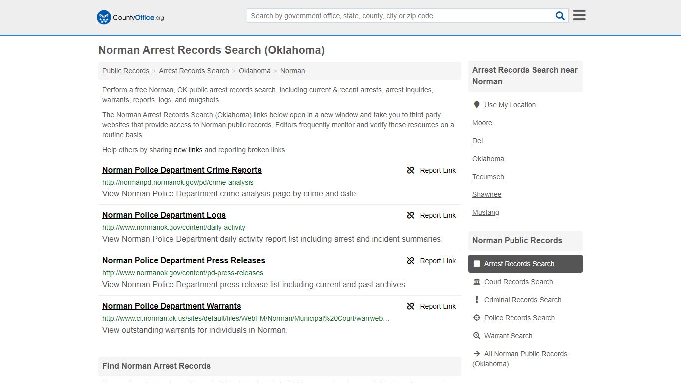 Arrest Records Search - Norman, OK (Arrests & Mugshots)